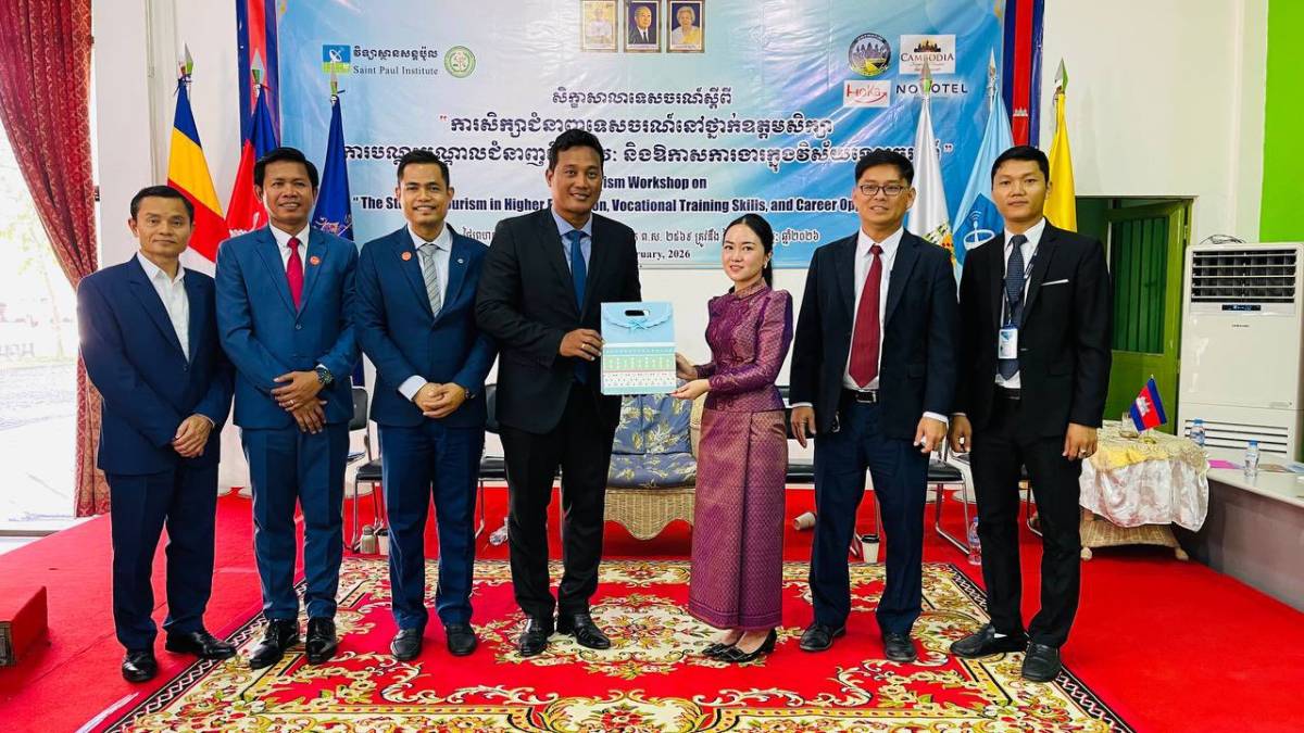The Ministry of Tourism and Saint Paul Institute Collaborate to Promote Tourism Vocational Training in Takeo Provinces and Surrounding areas