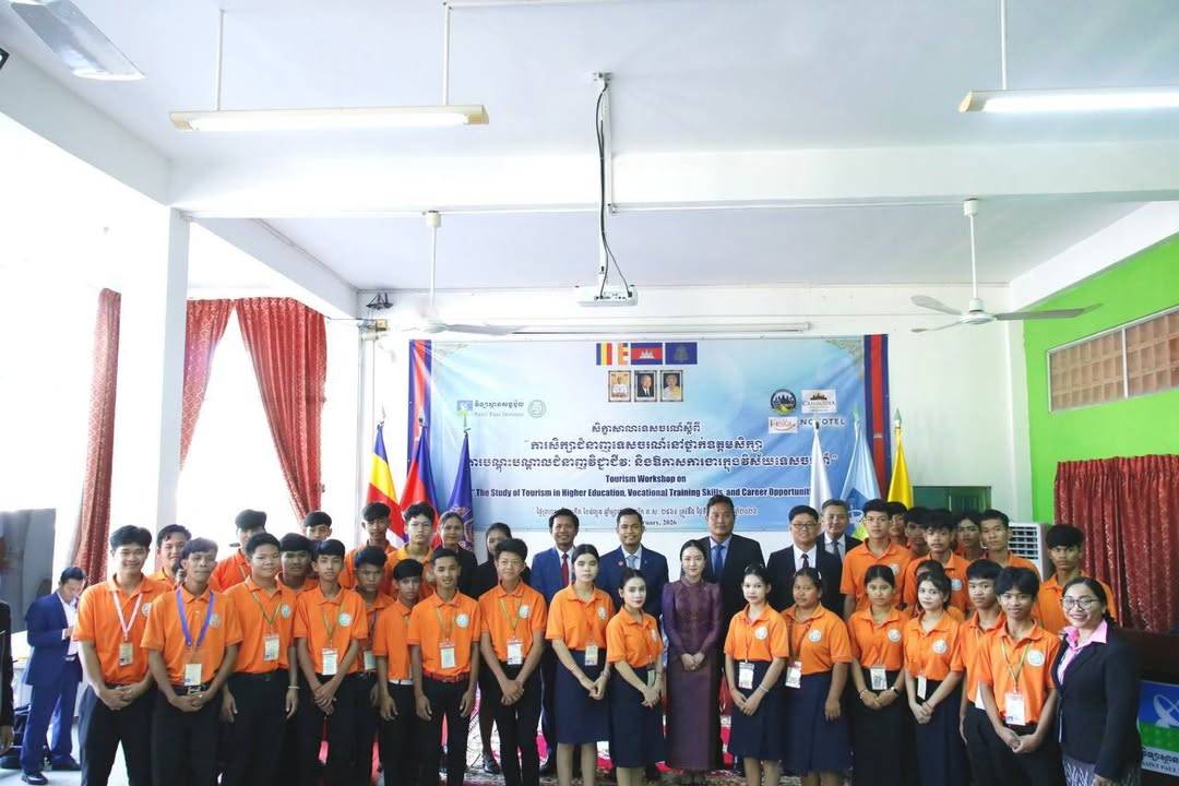 The Ministry of Tourism and Saint Paul Institute Collaborate to Promote Tourism Vocational Training in Takeo Provinces and Surrounding areas