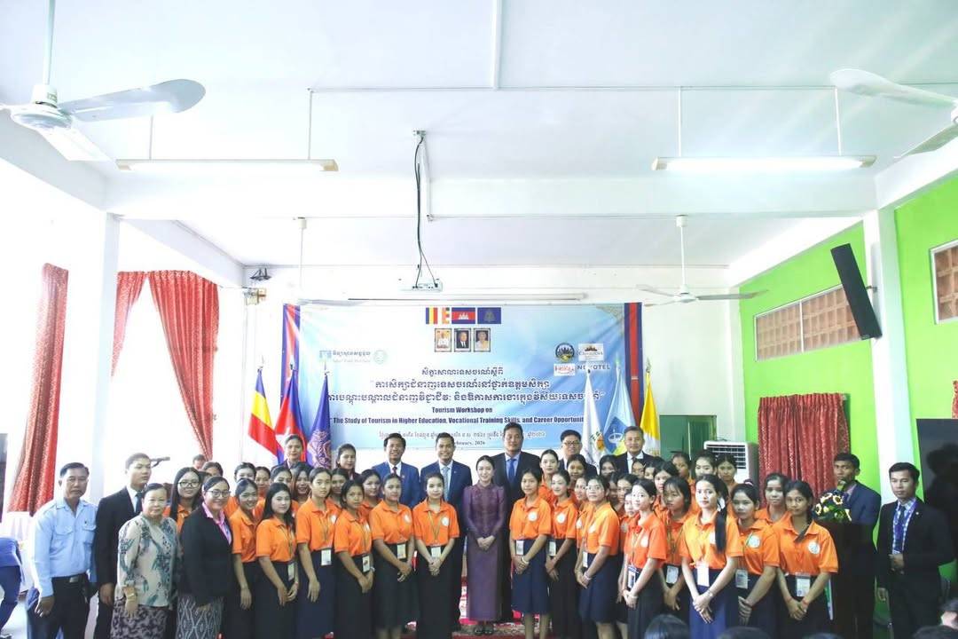 The Ministry of Tourism and Saint Paul Institute Collaborate to Promote Tourism Vocational Training in Takeo Provinces and Surrounding areas