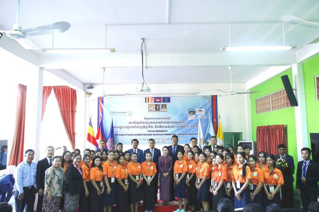 The Ministry of Tourism and Saint Paul Institute Collaborate to Promote Tourism Vocational Training in Takeo Provinces and Surrounding areas