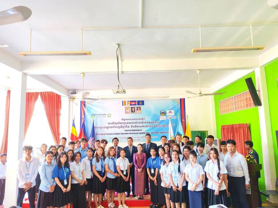 The Ministry of Tourism and Saint Paul Institute Collaborate to Promote Tourism Vocational Training in Takeo Provinces and Surrounding areas