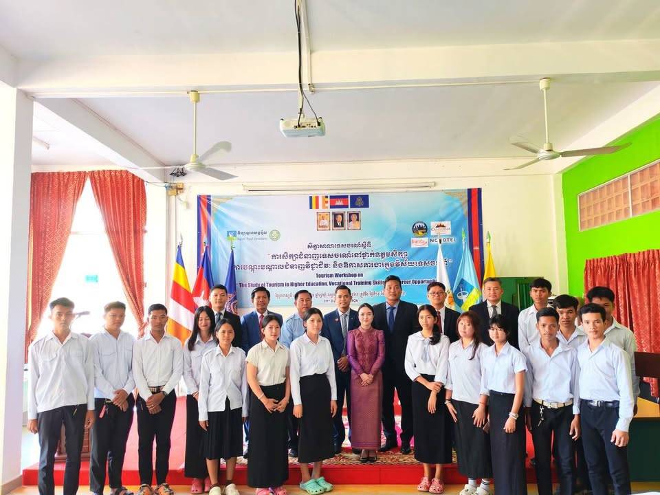 The Ministry of Tourism and Saint Paul Institute Collaborate to Promote Tourism Vocational Training in Takeo Provinces and Surrounding areas