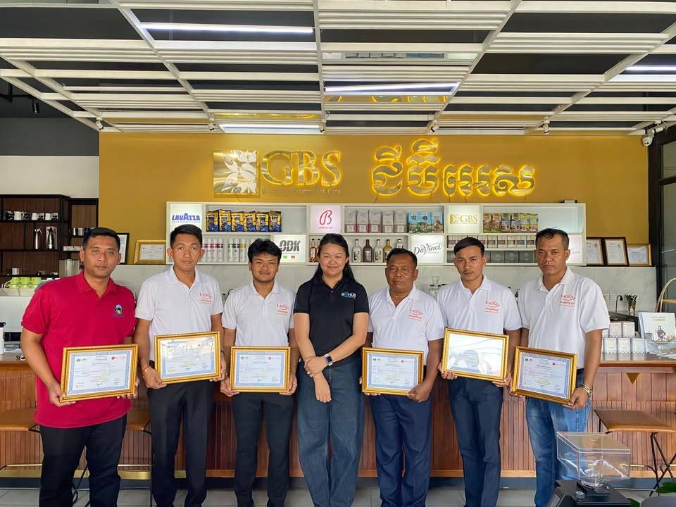 Commemorating the Successful Completion of the Master Trainer Capacity Building Program in Professional Barista Skills for Koh Kong and Kampong Chhnang Provinces