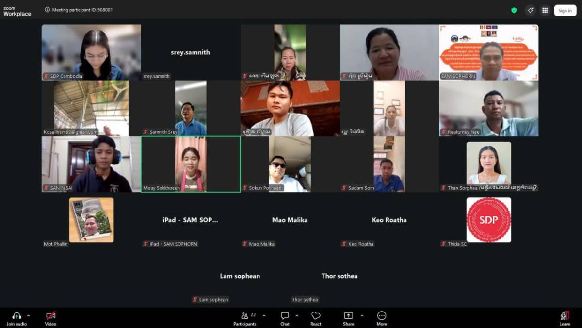 HoKa Steering Committee in collaboration with Swisscontact launching theoretical training session on Cooking under the Hospitality Kampuchea (HoKa) framework